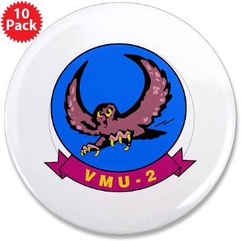 MUAVS2 - M01 - 01 - Marine Unmanned Aerial Vehicle Squadron 2 (VMU-2) - 3.5" Button (10 pack) - Click Image to Close